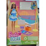 10 x Barbie Malibu Beach Starter Playset Volleyball GYG18 Mattel Loves The Ocean