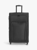 John Lewis Melbourne 77cm 4-Wheel Large Suitcase, Black 3