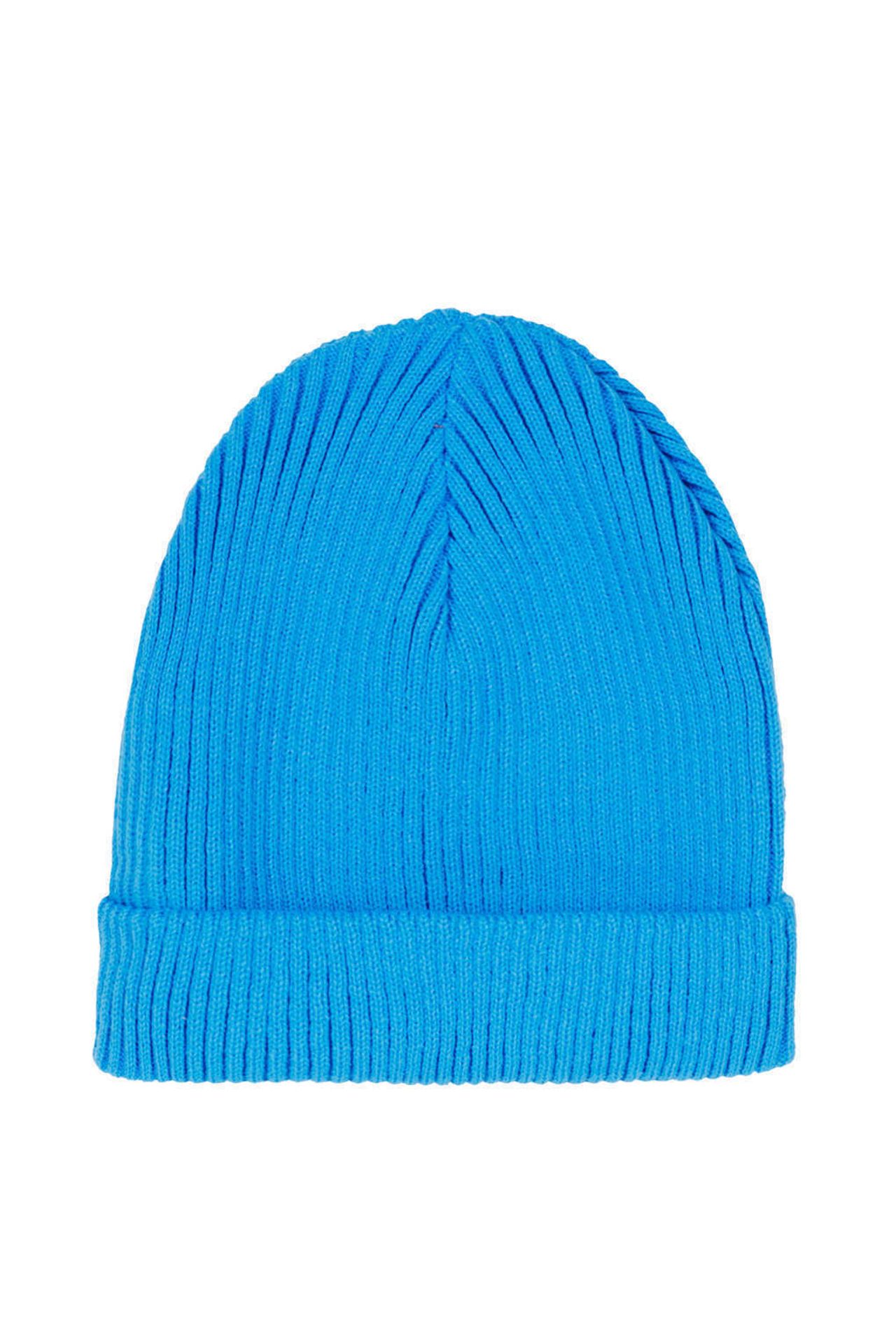 Liquidation Stock- New Tags Ladies Beanie Hat Made In Britain Blue Knit Hat x 15 - Image 2 of 2