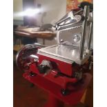 Berkel Style Classic Manual Meat Slicer 30cm blade, Mechanical Operation with gold hand painted t...