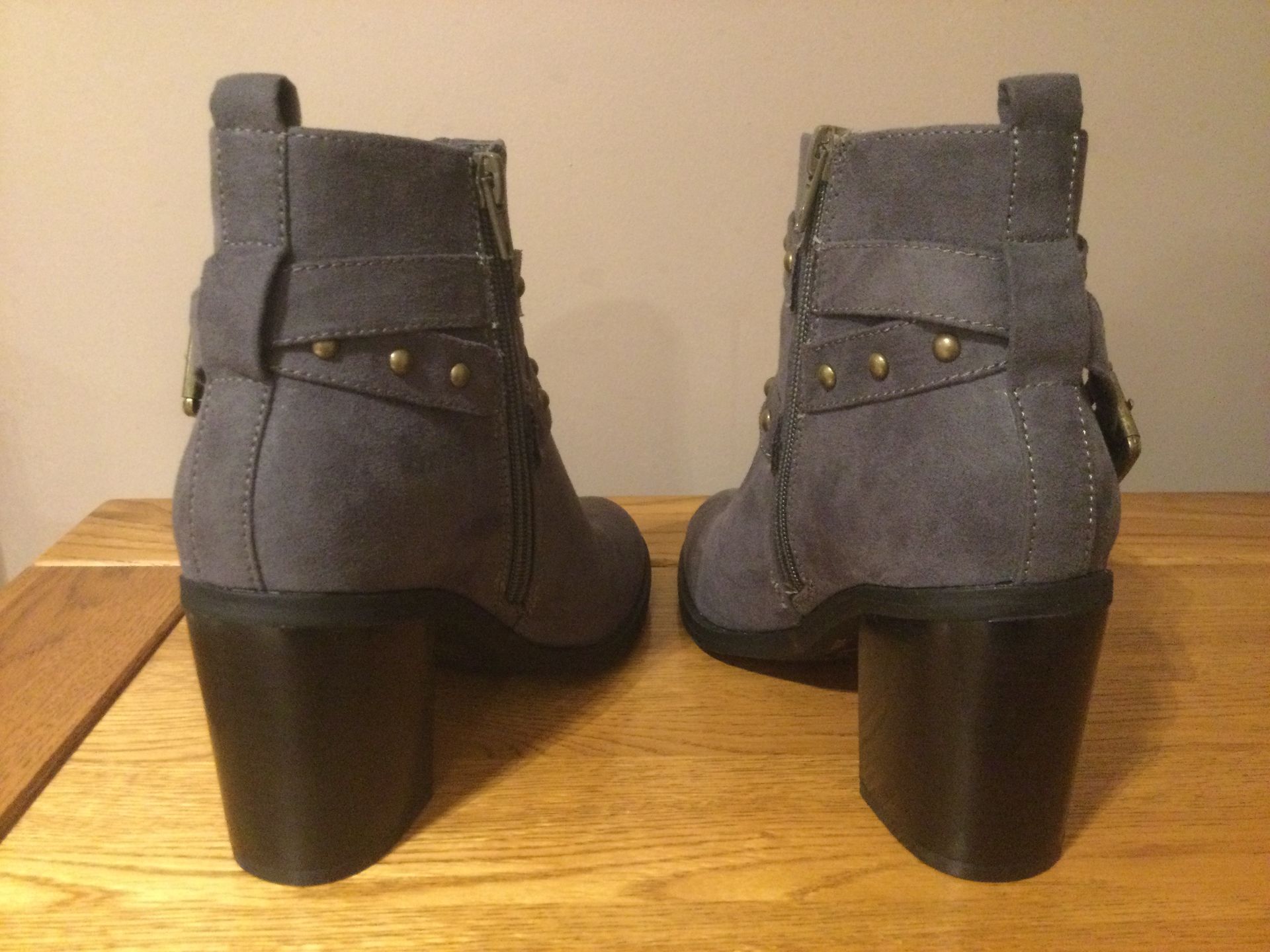 Dolcis “Piper” High Block Heel Ankle Boots, Size 7, Grey - New RRP £49.99 - Image 2 of 6