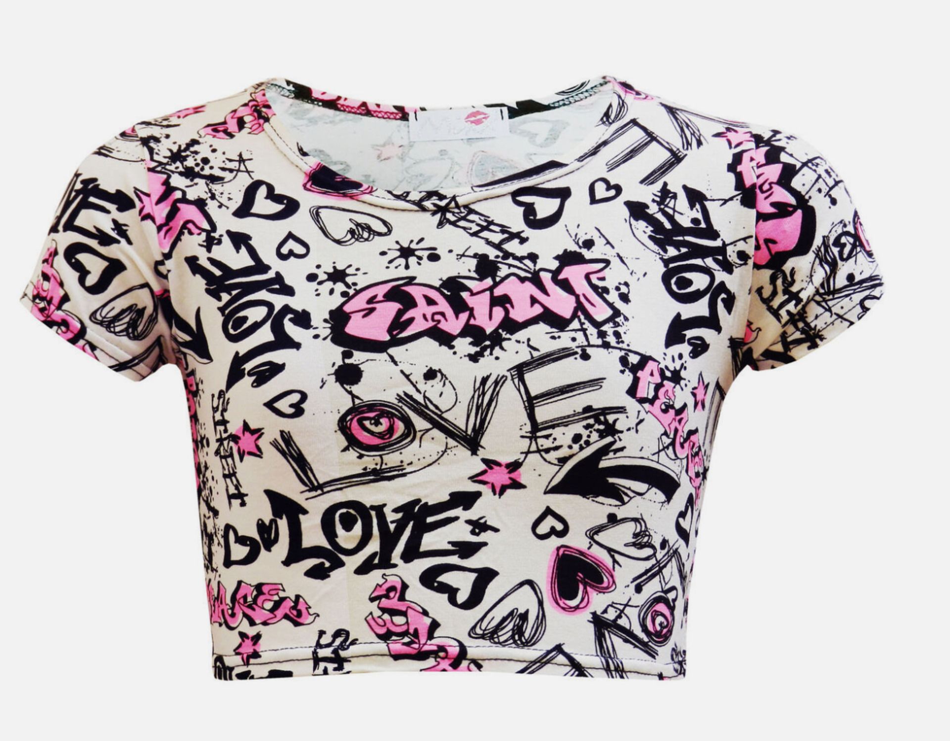 Large Quantity of Girls Crop Tops - Various Design - Various Ages - Image 3 of 5