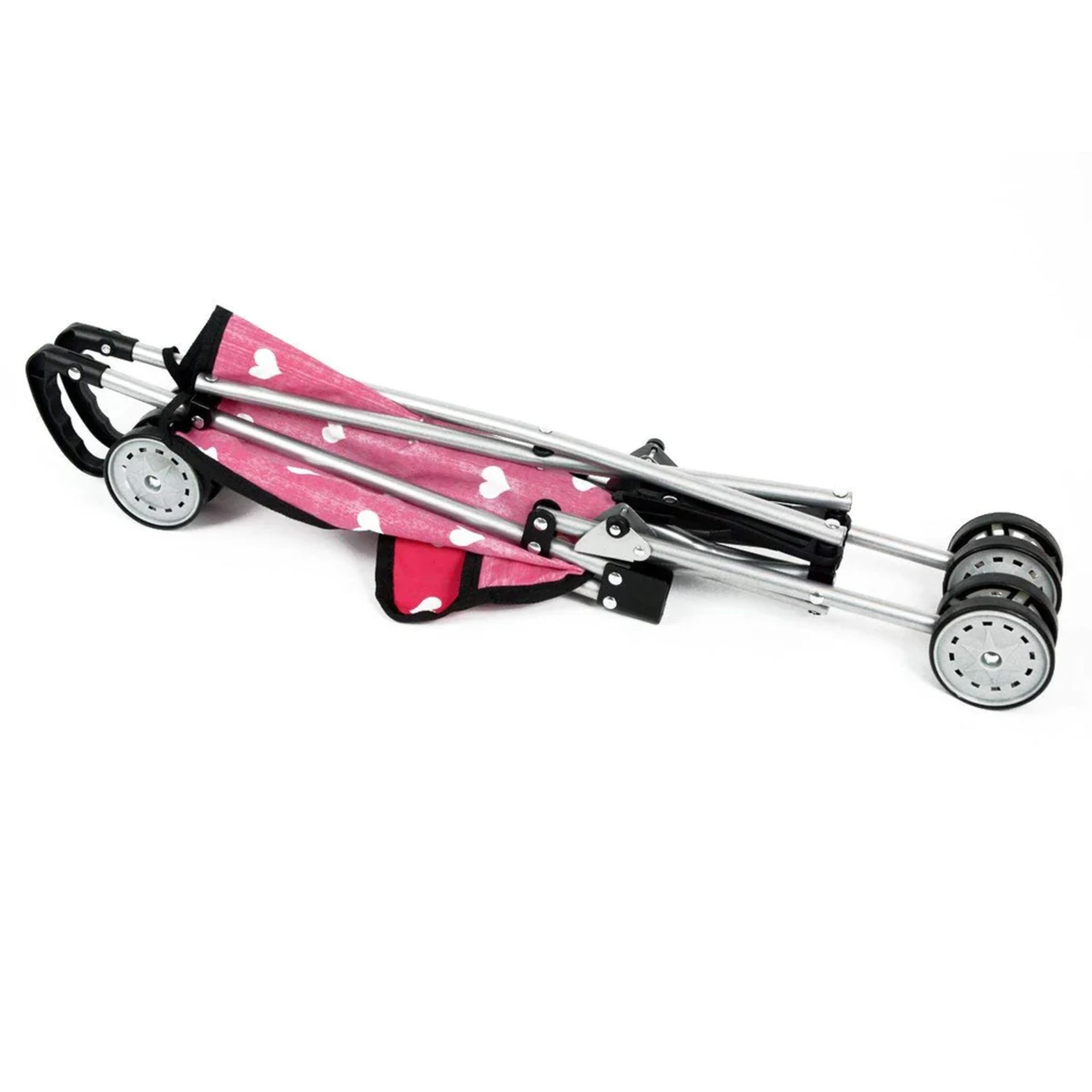 10x New York Doll Collection, My First Doll Stroller, Kids, Pink Hearts - RRP £200 - Image 3 of 3