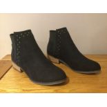 Dolcis “Wendy” Low Heel Ankle Boots, Size 6, Black - New RRP £45.99