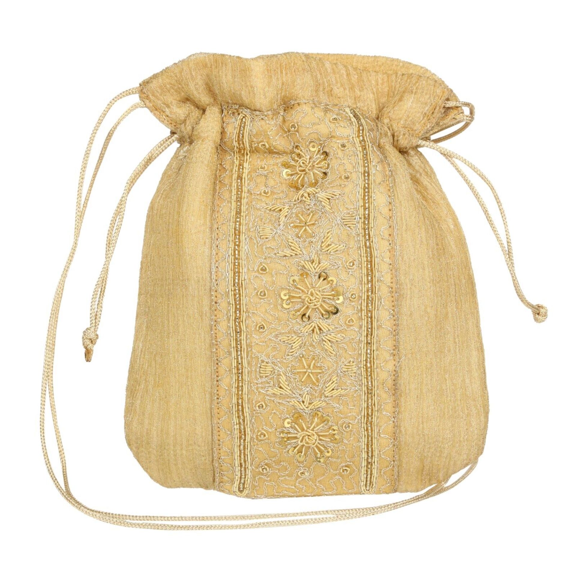 30 x New Silk Embellished Bags Wedding Favours Potli Bags Pouches - Bild 2 aus 3