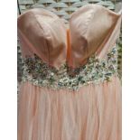 Prom Dress Crystal Breeze Peach Size 6