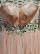 Prom Dress Crystal Breeze Peach Size 6