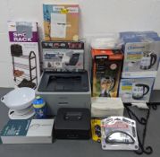 New & Customer Return Rack Kettle Scale Blender Printer Samsung Car DIY Lot#39