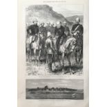 Rorke’s Drift Major Chard Awarded The Victoria Cross Antique 1879 Print.