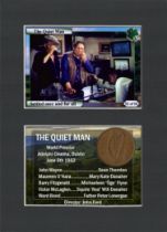The Quiet Man Film John Wayne Mount & Irish Coin Gift Set.