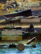 The Titanic Disaster 1912 Original Antique Penny Metal Coin Art Gift Set