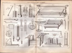 Experimental Physics Optics Meteorology Instruments Etc Antique Diagram-43.