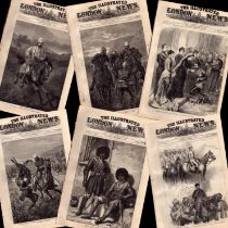 Zulu & Afghan Wars Illustrations & Reports Job lot of 10 Antique 1879 Newspapers-4.