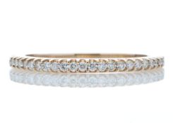 9ct Rose Gold Diamond Half Eternity Ring 0.25 Carats