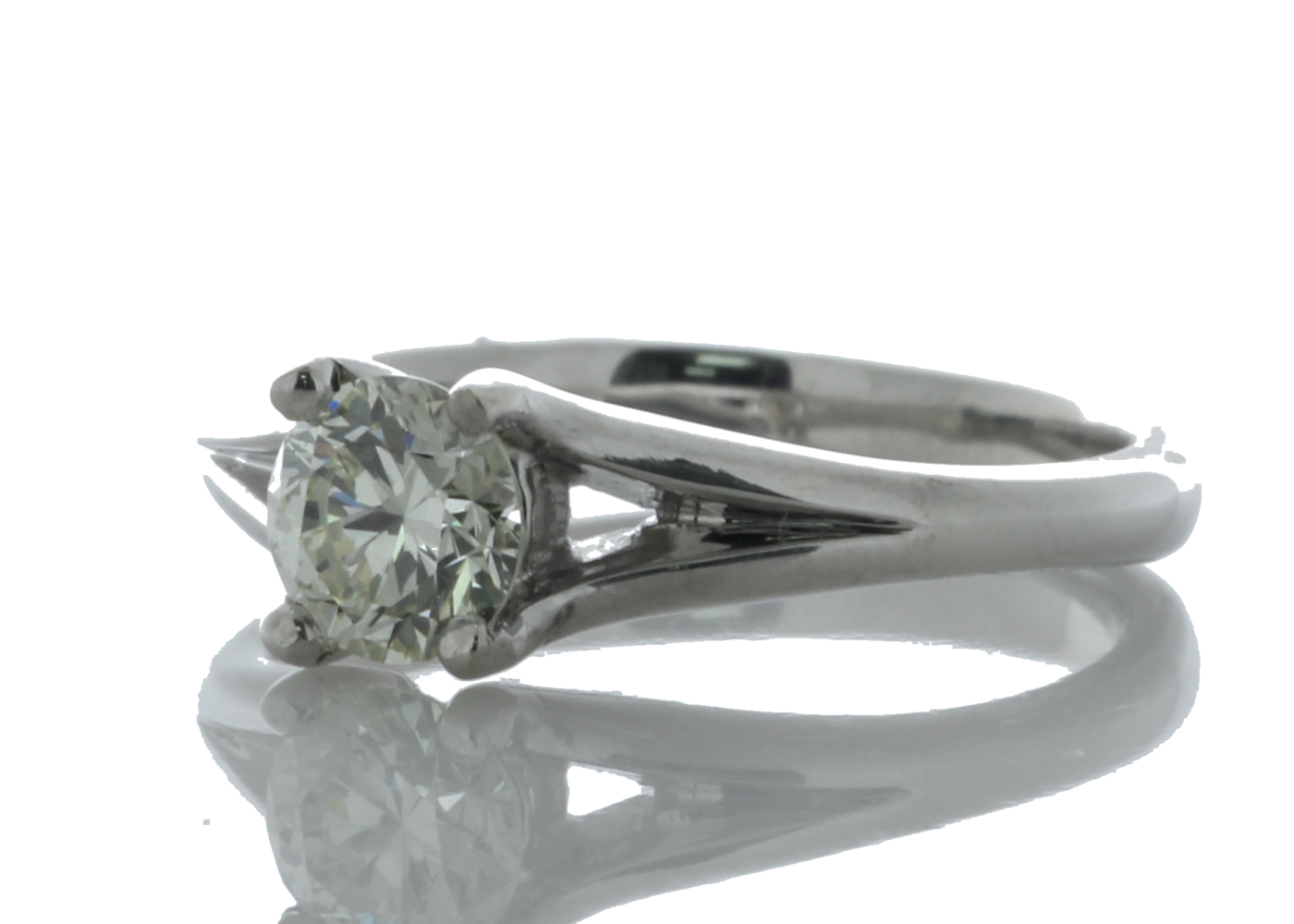 18ct White Gold Single Stone Prong Set Diamond Ring 0.71 Carats - Image 2 of 5