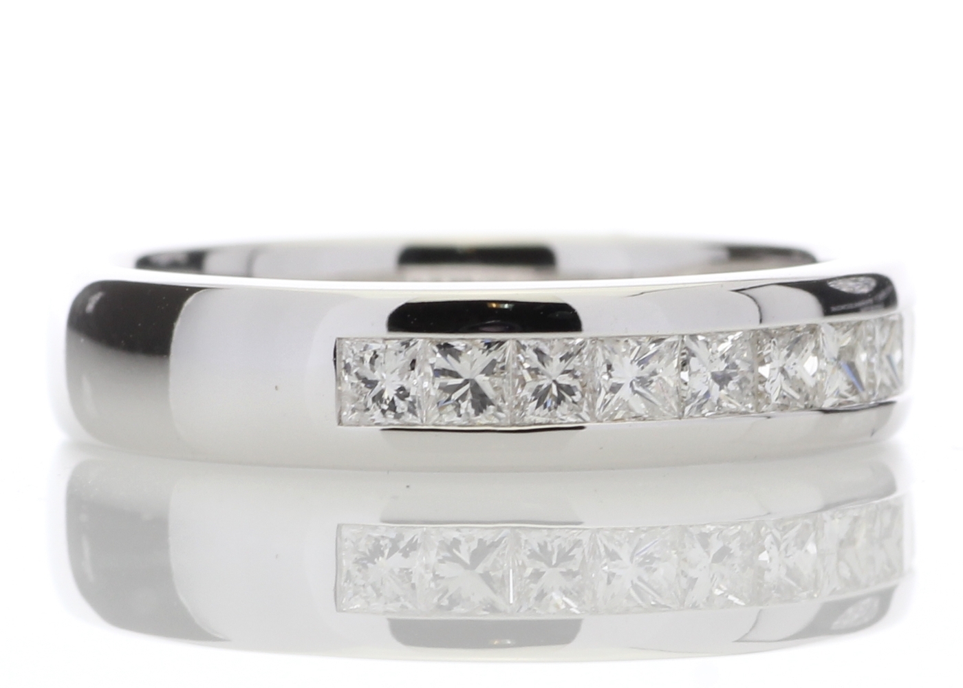 18ct White Gold Diamond Channel Set Half Eternity Ring 0.50 Carats - Image 4 of 5