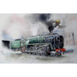 The Evening Star Nostalgic Steam Train Extra Large Metal Wall Art.