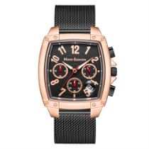 Limited Edition Mann Egerton Hand Assembled Impact Rose Black Watch - Free Delivery & 5 Yr Warra...