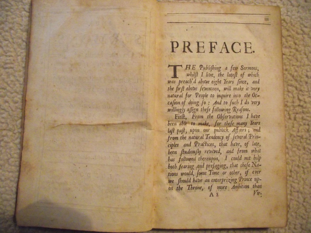 Four Sermons By William Lord Bishop of St. Asaph - Printed For Charles Harper 1712 - Image 2 of 31