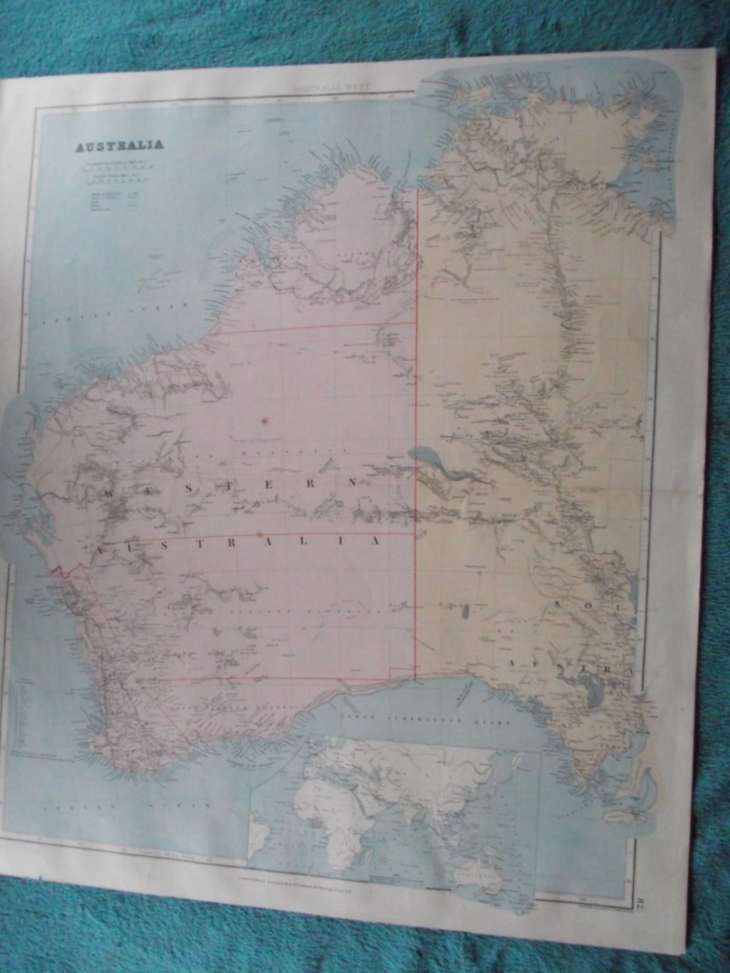 9 x Australia & World Maps - Edward Stanford London Atlas - Circa 1880' - Image 6 of 36