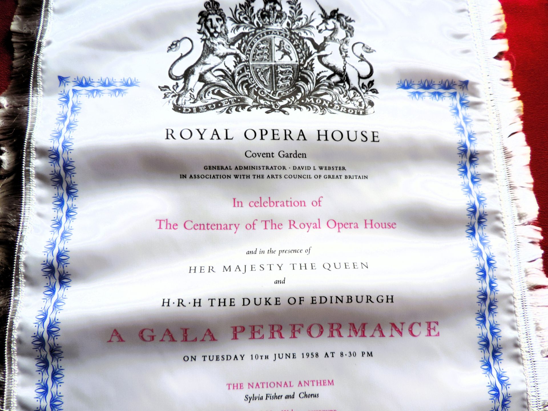 Rare Royal Opera House Silk Programme Centenary Gala Performance June 1958 - Image 4 of 9