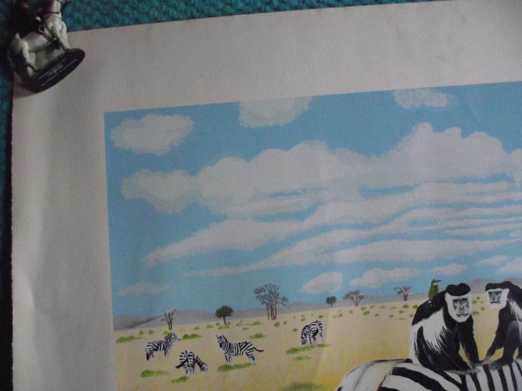 E.B. Watts - Ltd. Edition Print - 39/200 - Zebras and Colobus Monkeys - 20th Century - Image 3 of 13