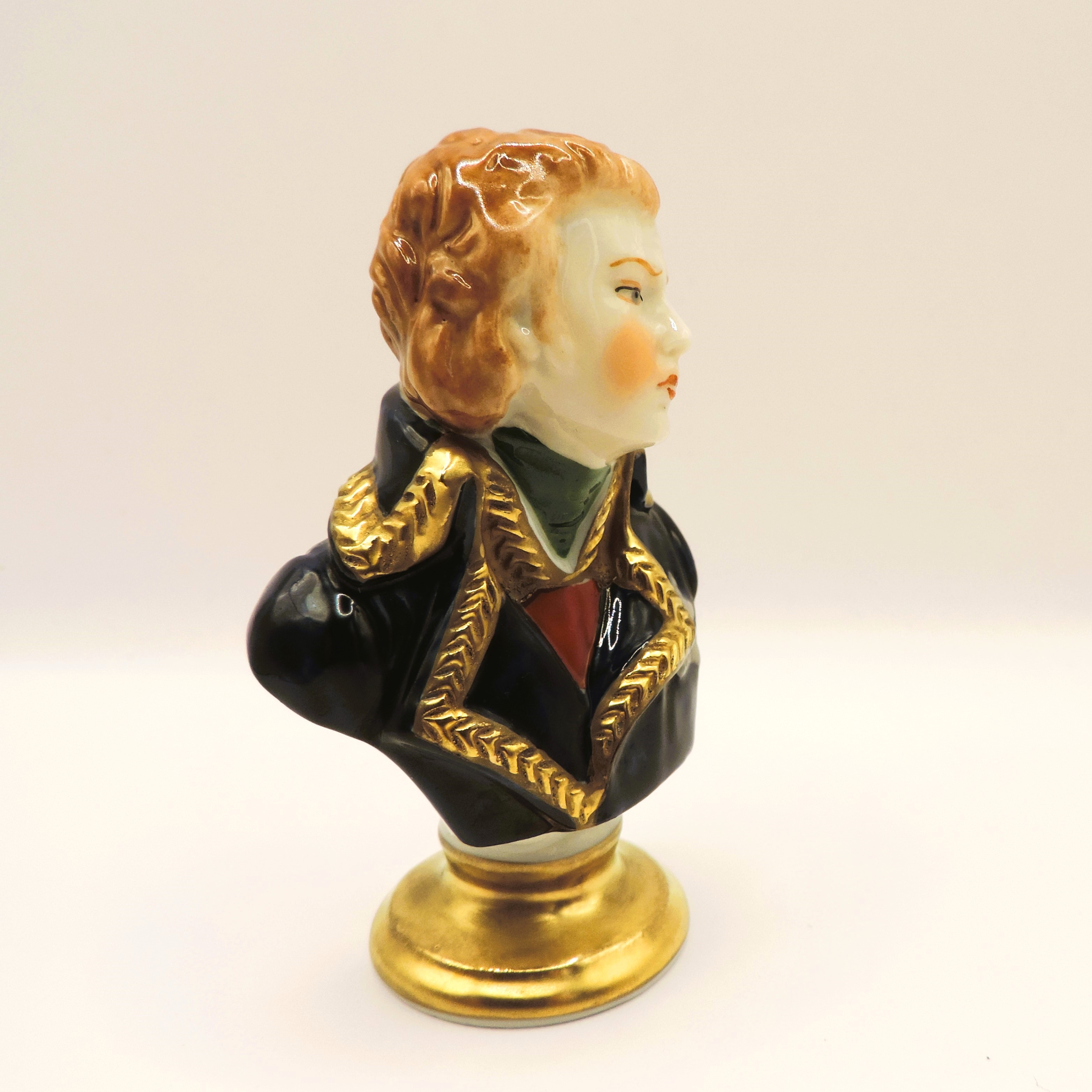 Rudolf Kammer Volkstedt Miniature Porcelain Bust of Napoleon Marshal Jean Lannes - Image 5 of 8