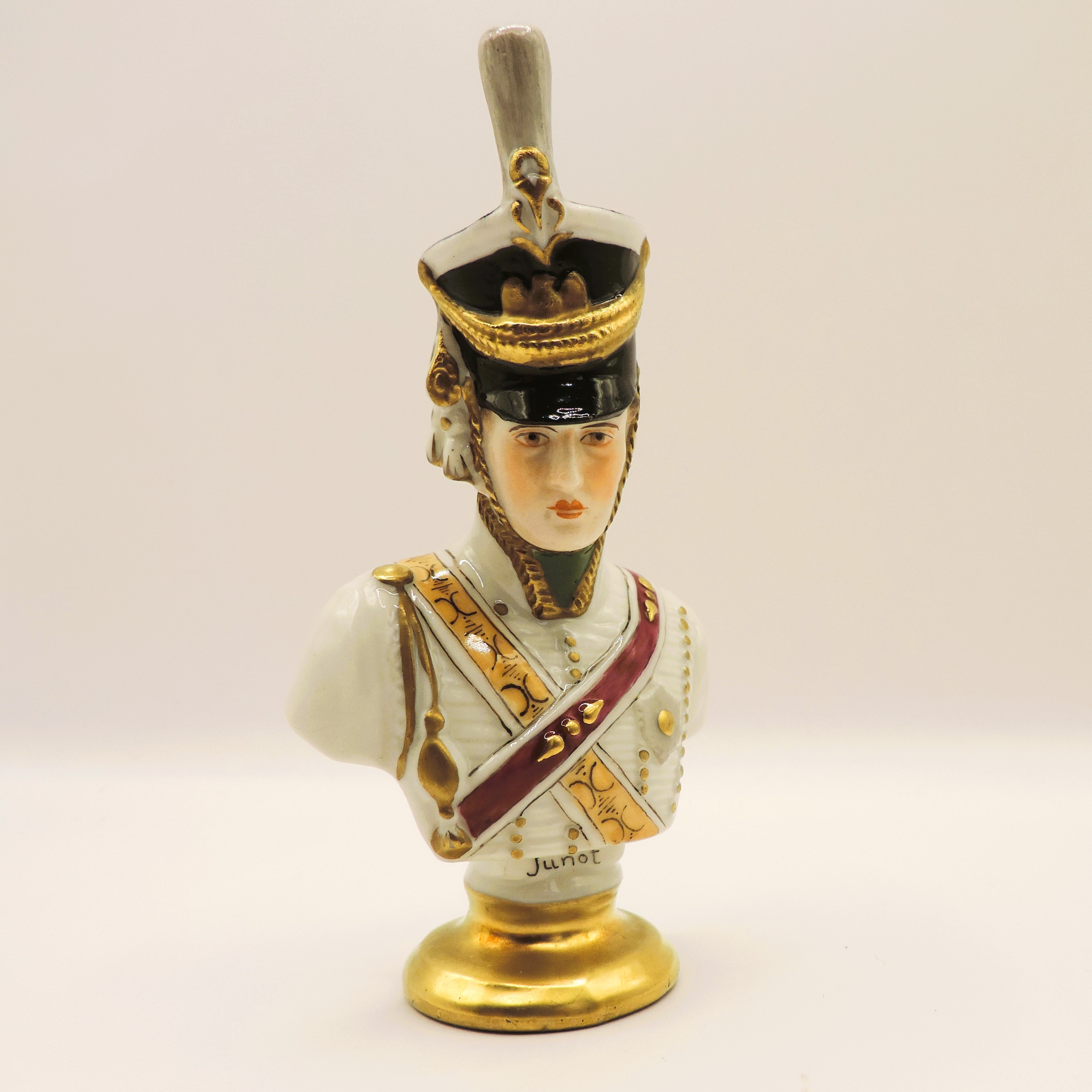 Rudolf Kammer Volkstedt Miniature Porcelain Bust of Napoleon General Jean-Andoche Junot - Image 5 of 7