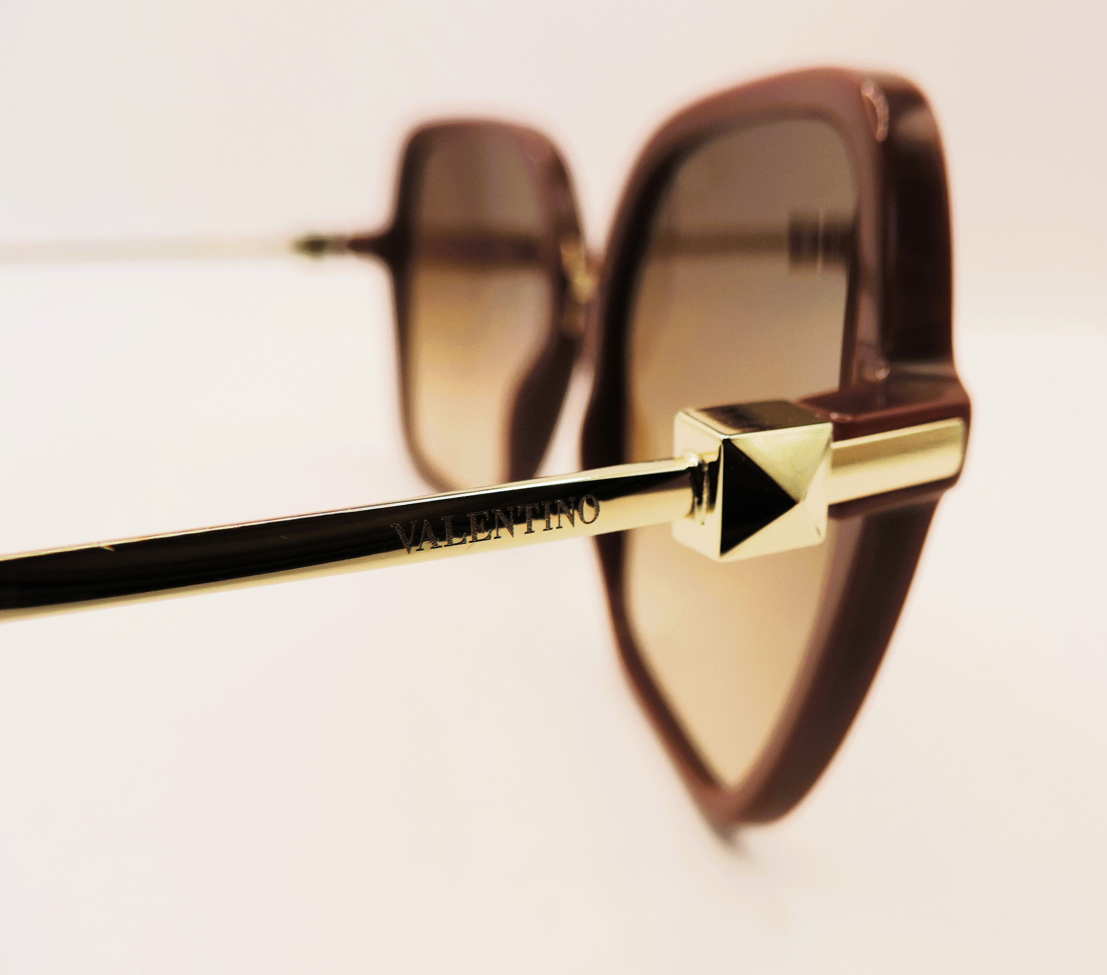 Valentino Maroon Framed Sunglasses VA 4077 New With Case - Image 6 of 10