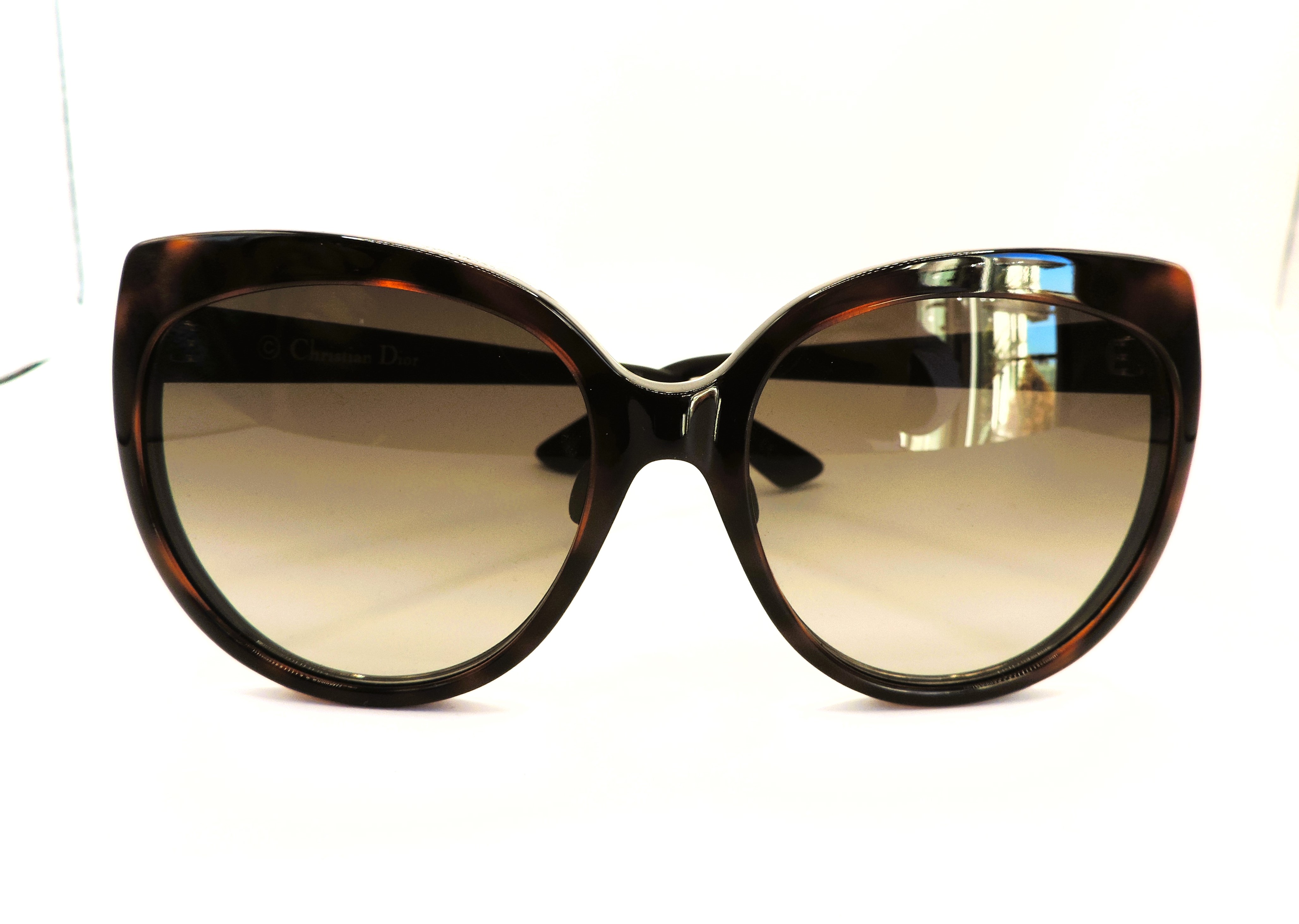 Christian Dior DIORIFIC Havanah Gold Sunglasses 3BZHA New With Box & Case - Image 2 of 17