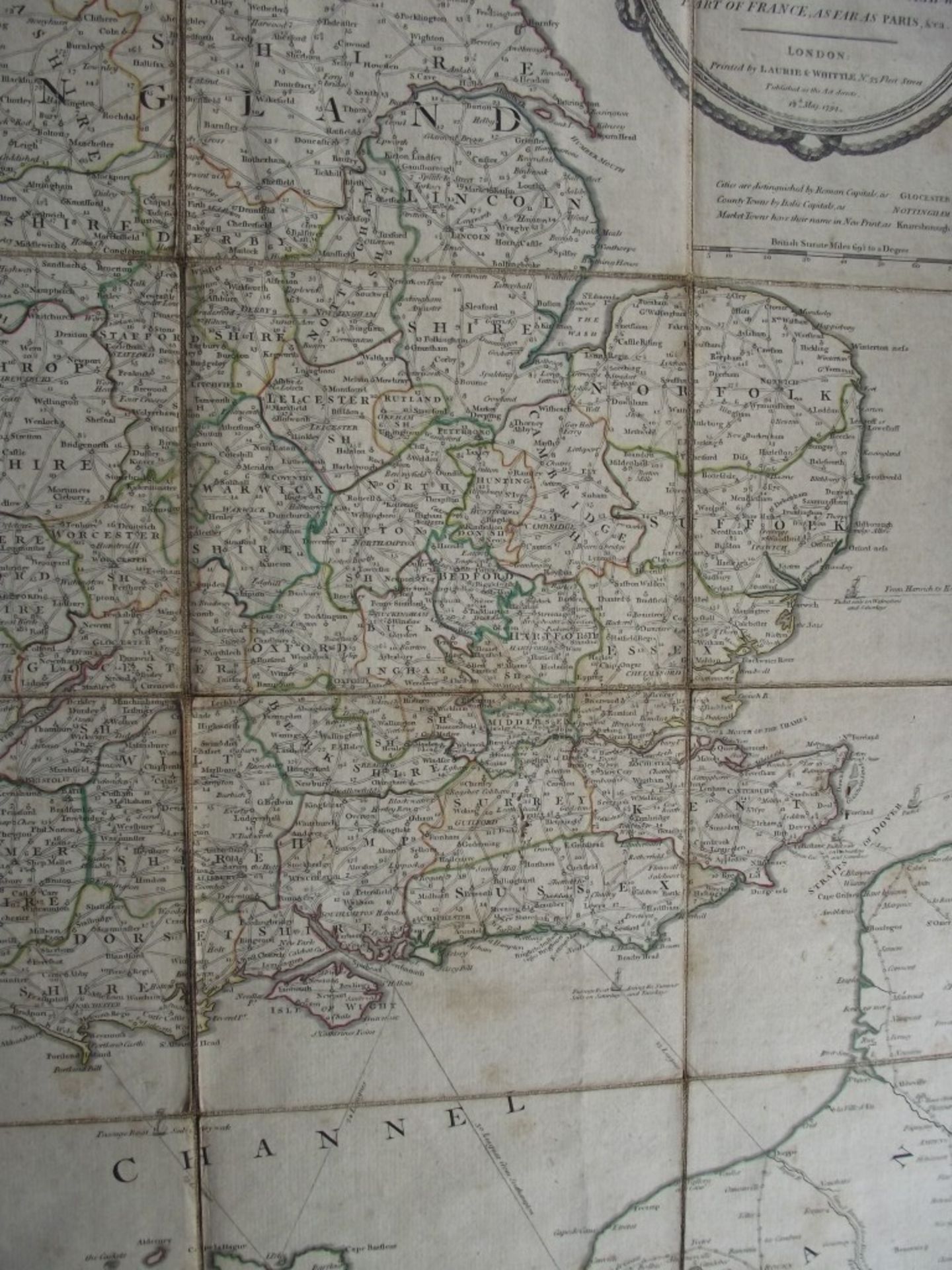 A New Map of The Roads of England and Scotland - Laurie & Whittle - 1794 - With Original Case - Image 22 of 32
