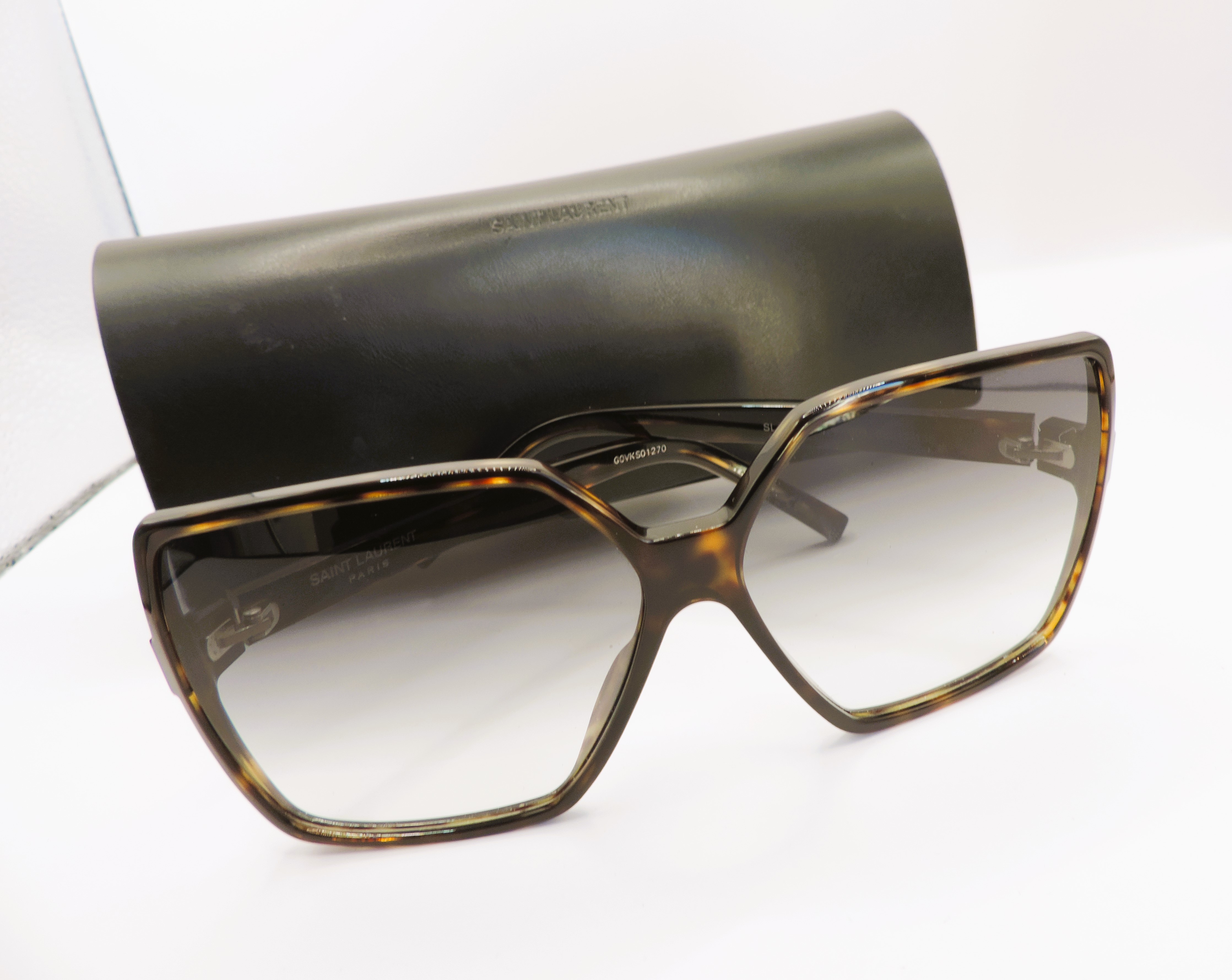 Saint Laurent Paris 'BETTY' SL232 Havanah Framed Sunglasses New With Case