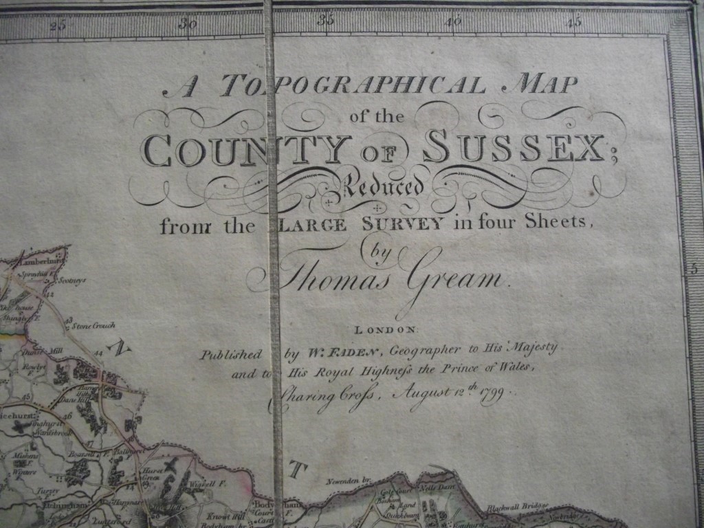 A Topographical Map of The County of Sussex - W. Faden - Original Slipcase - 1799 - Image 2 of 23