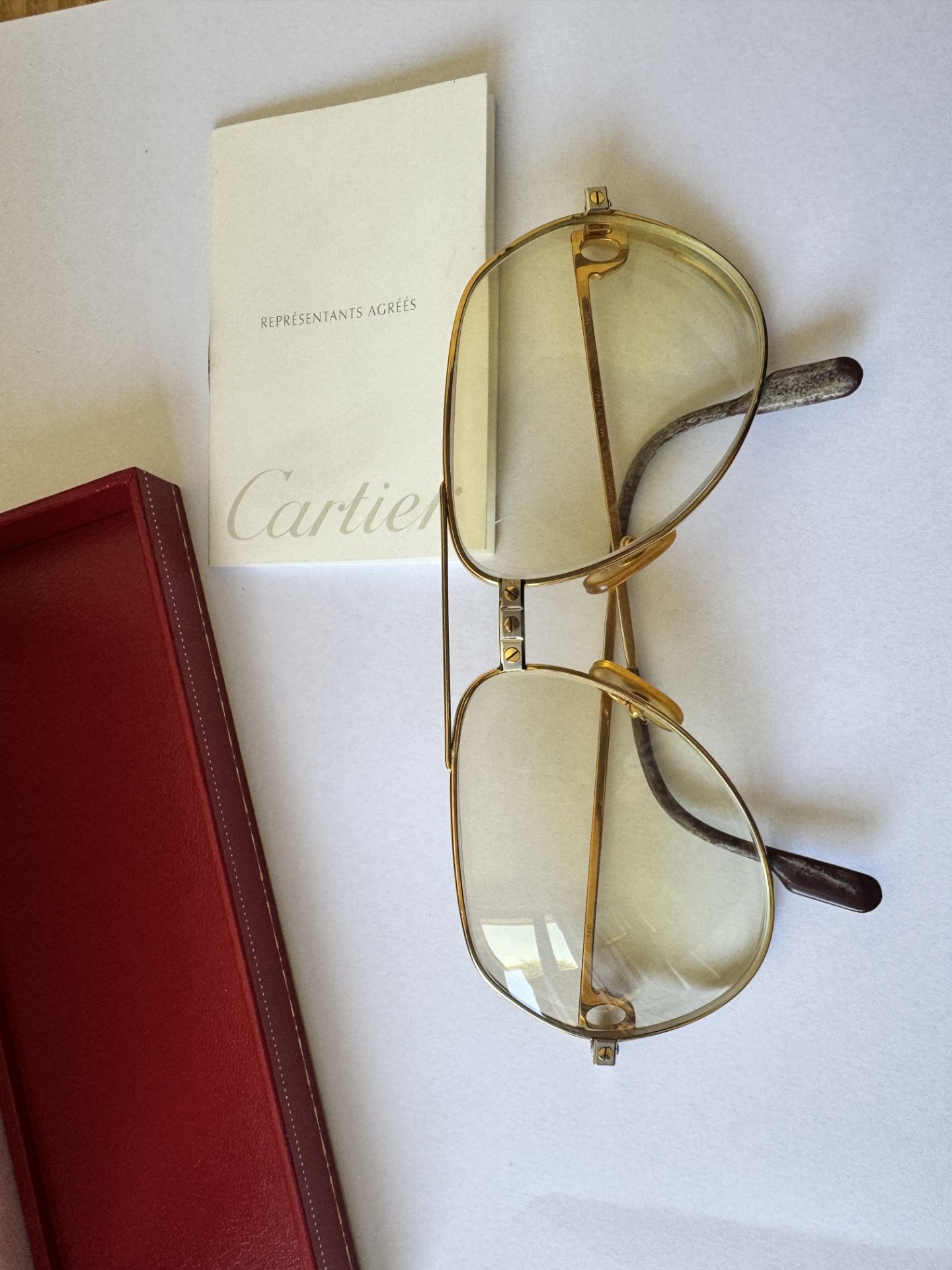 Vintage Cartier Vendome Santos Aviator Eyeglasses - Image 6 of 21