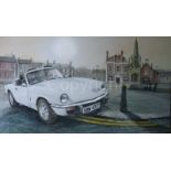 Triumph Spitfire Mark 3 1960's Extra Large Metal Wall Art.