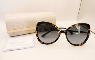 Jimmy Choo Tortoiseshell Framed Sunglasses 0861GB With Case New