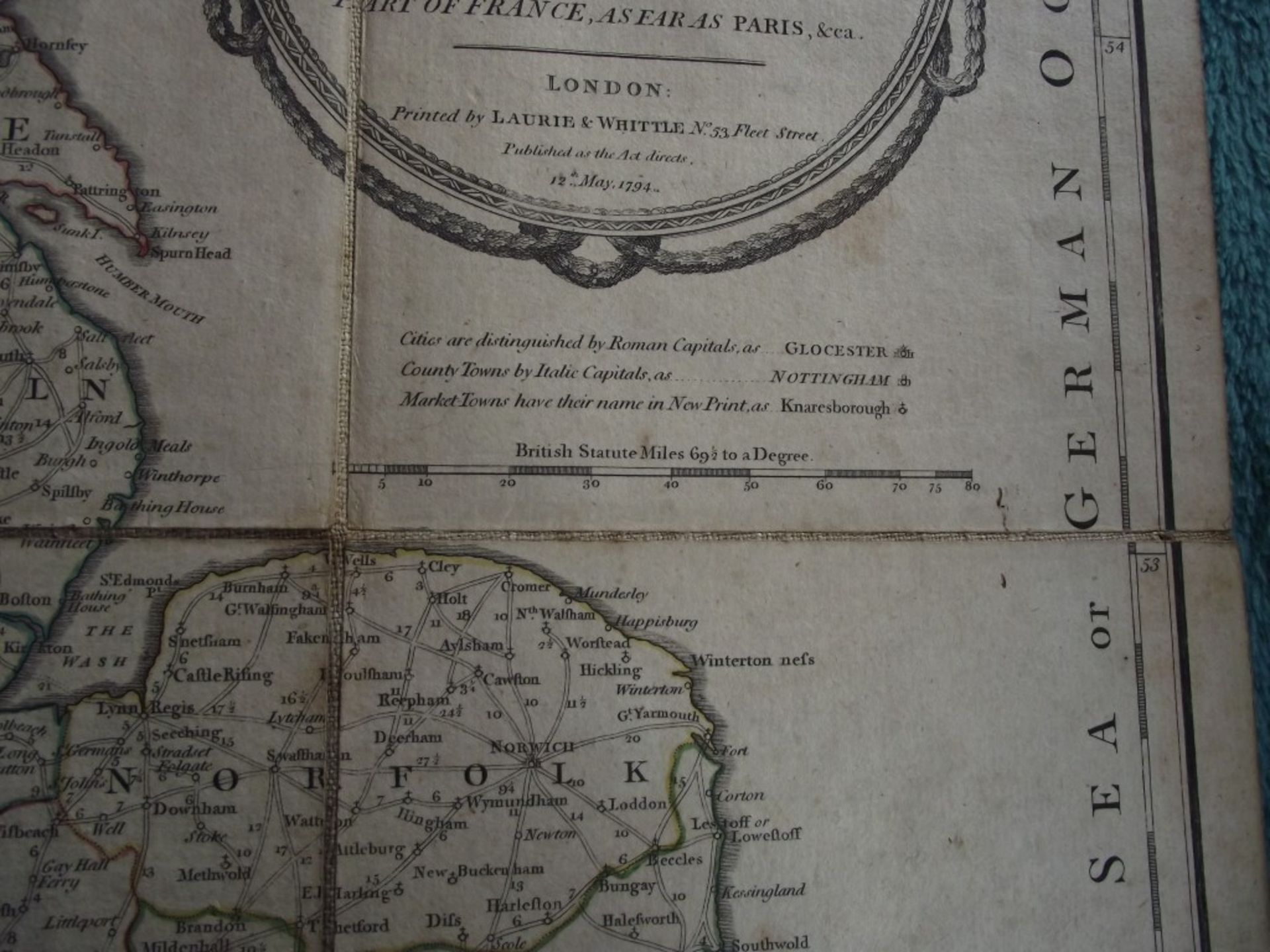 A New Map of The Roads of England and Scotland - Laurie & Whittle - 1794 - With Original Case - Image 21 of 32