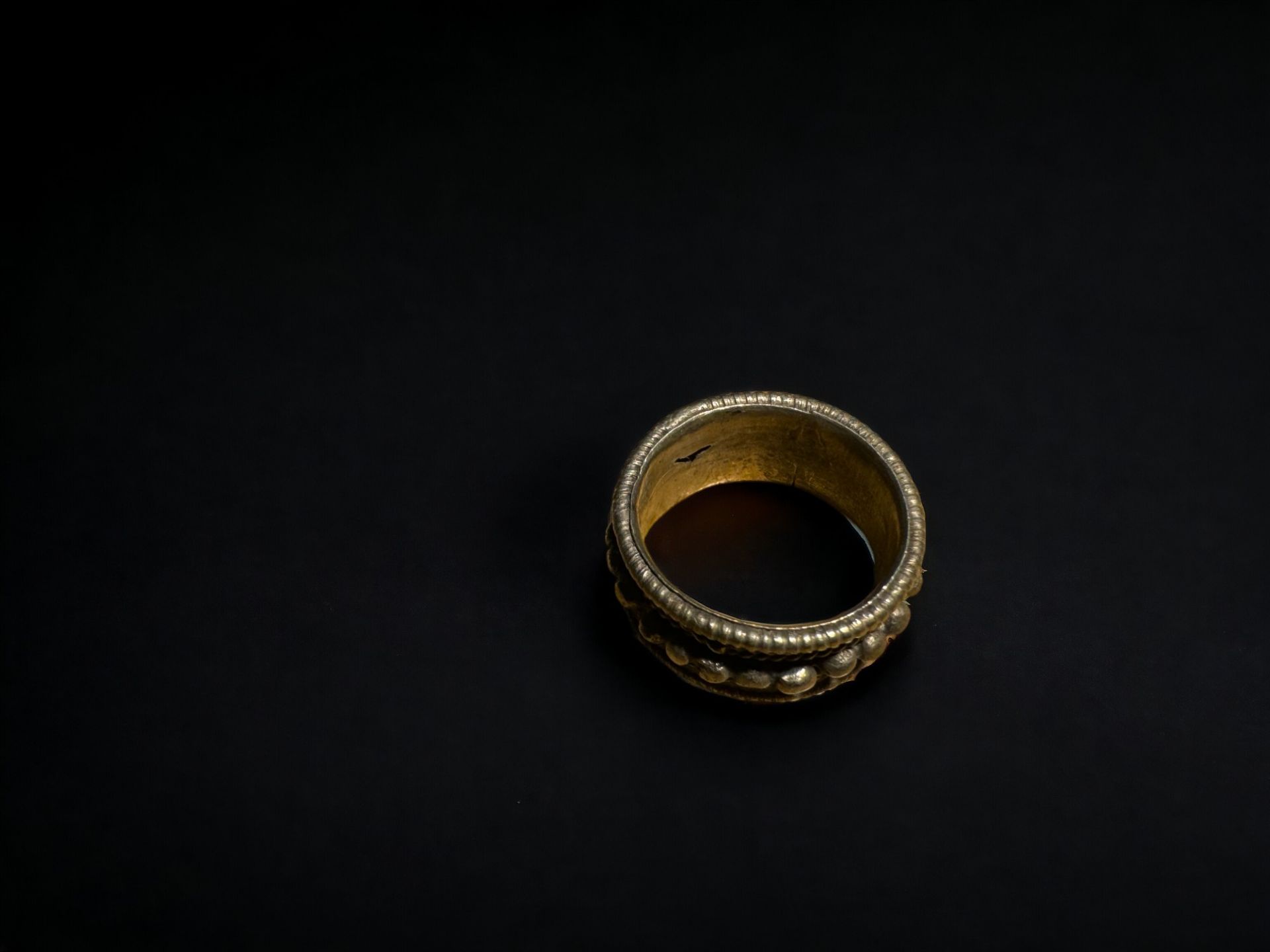 Ottoman White Metal Ring Size S (£6 UK Post) - Image 3 of 3