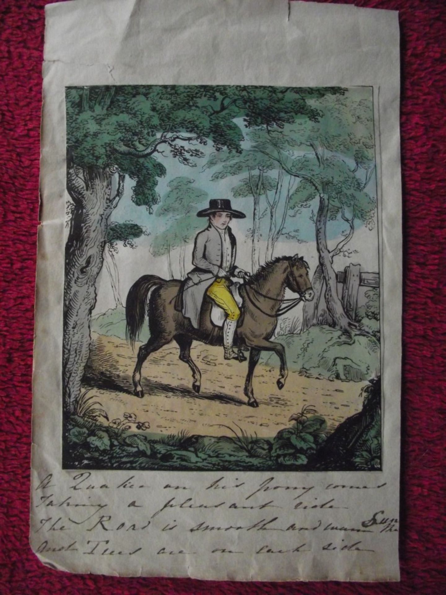 11 x 19th Cent. Hand Coloured Prints - Children's Books - Dean & Munday London 1841 - Image 6 of 12