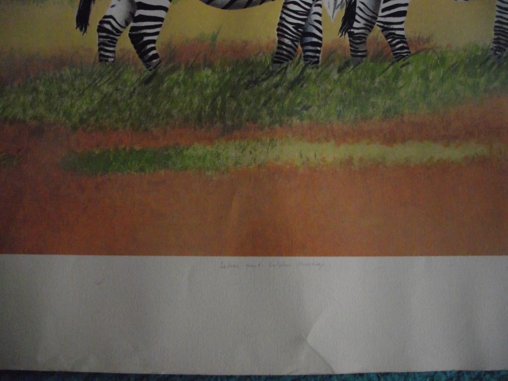 E.B. Watts - Ltd. Edition Print - 39/200 - Zebras and Colobus Monkeys - 20th Century - Image 7 of 13