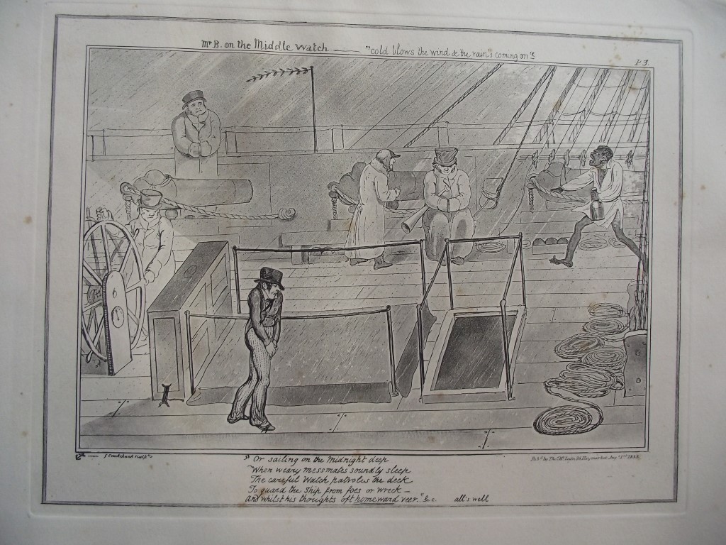 9 x Engravings "Sailors Progress" By George Cruikshank - Circa 1800's - Image 5 of 11
