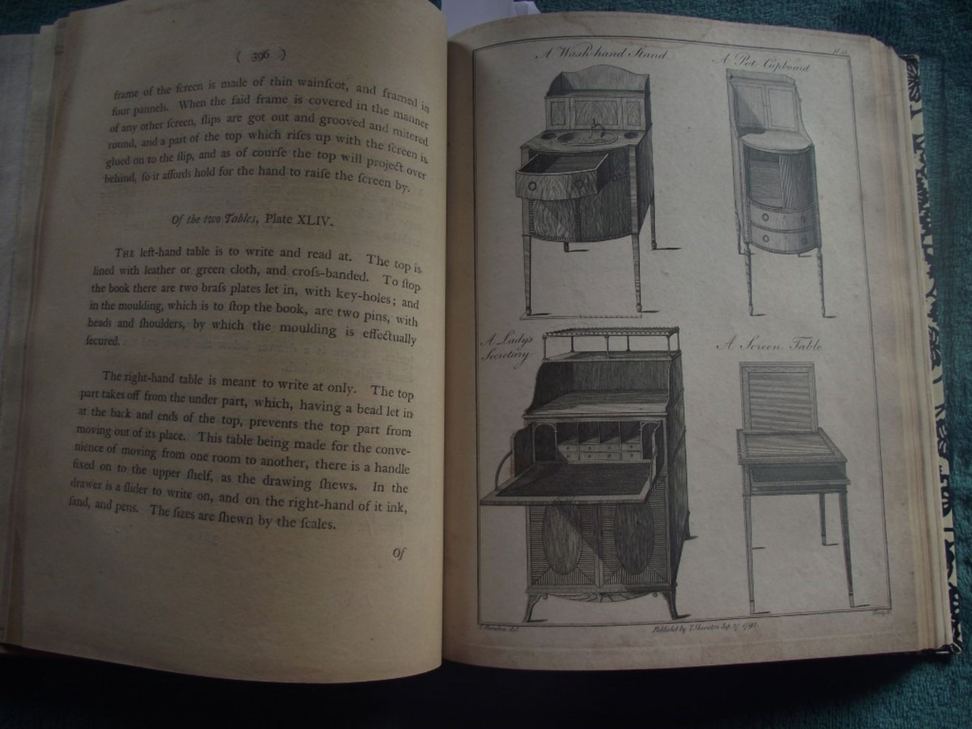 The Cabinet-Maker and Upholsterer's Drawing Book In Three Parts by T. Sheraton, Cabinet Maker - 1... - Image 9 of 38