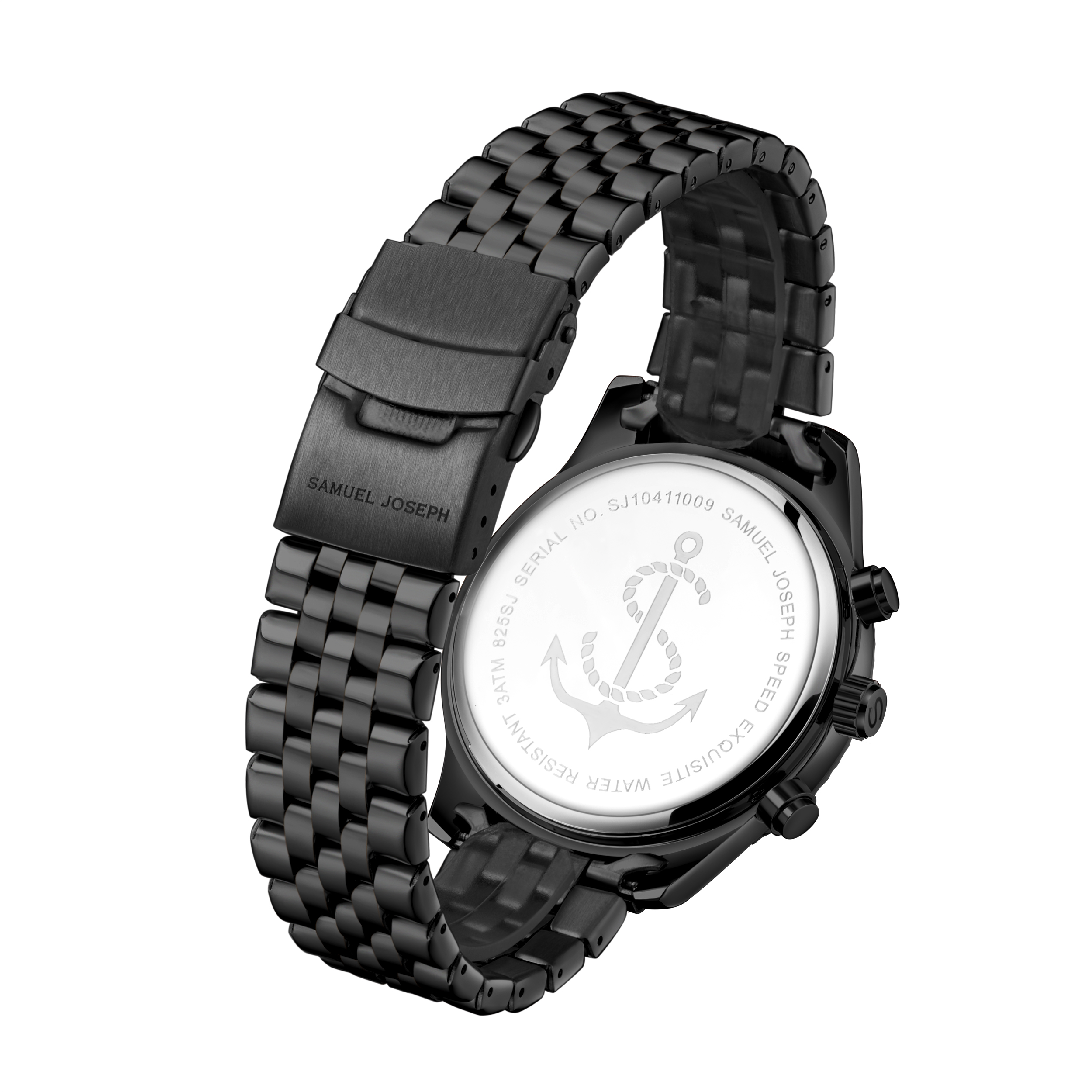 Samuel Joseph Limited Edition Speed Exquisite Black Mens Watch - Free Delivery & 2 Year Warranty - Image 3 of 5