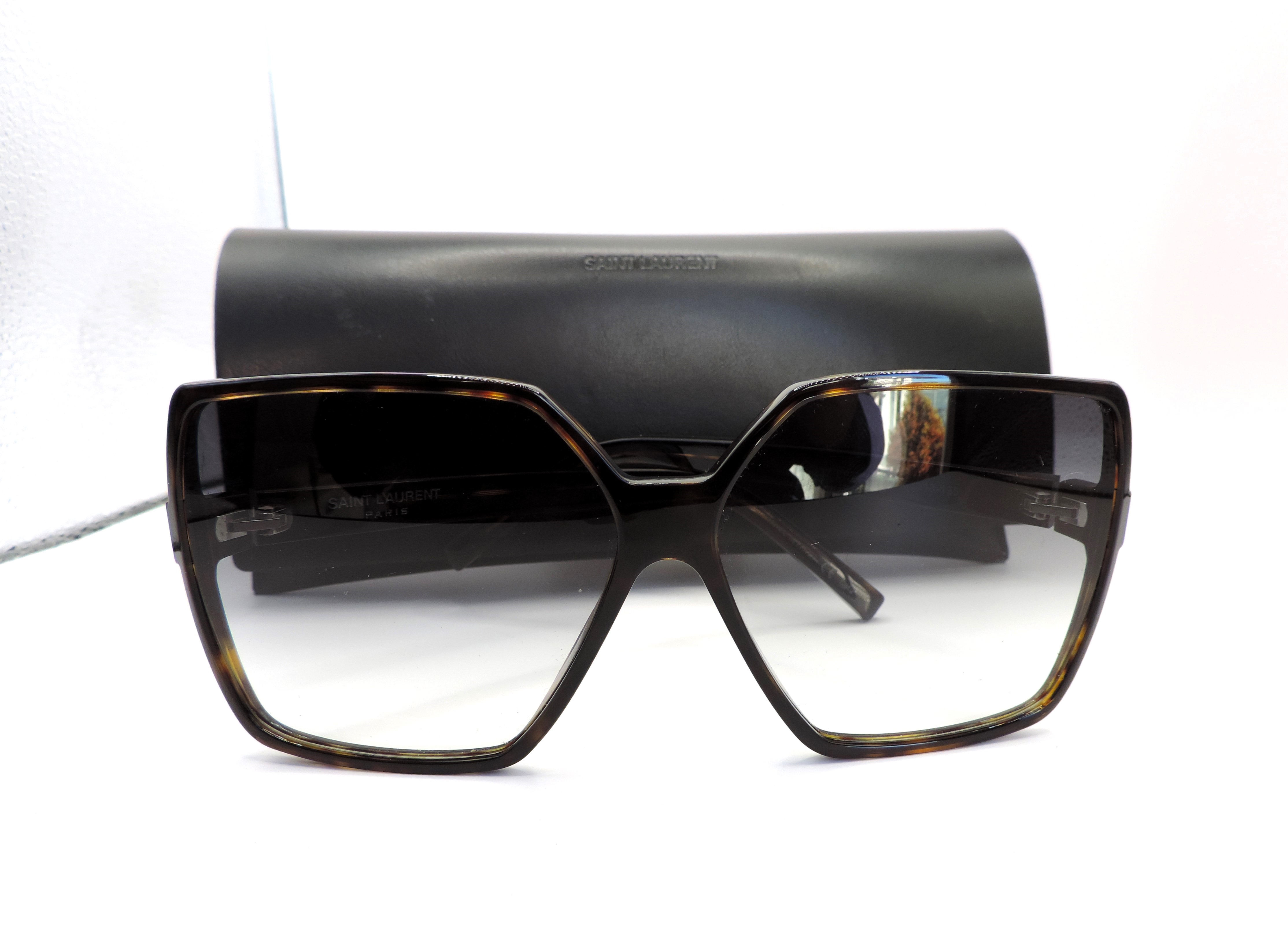 Saint Laurent Paris 'BETTY' SL232 Havanah Framed Sunglasses New With Case - Image 2 of 9