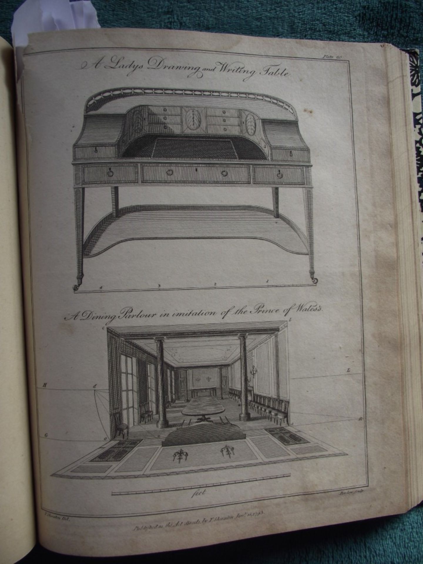 The Cabinet-Maker and Upholsterer's Drawing Book In Three Parts by T. Sheraton, Cabinet Maker - 1... - Image 16 of 38