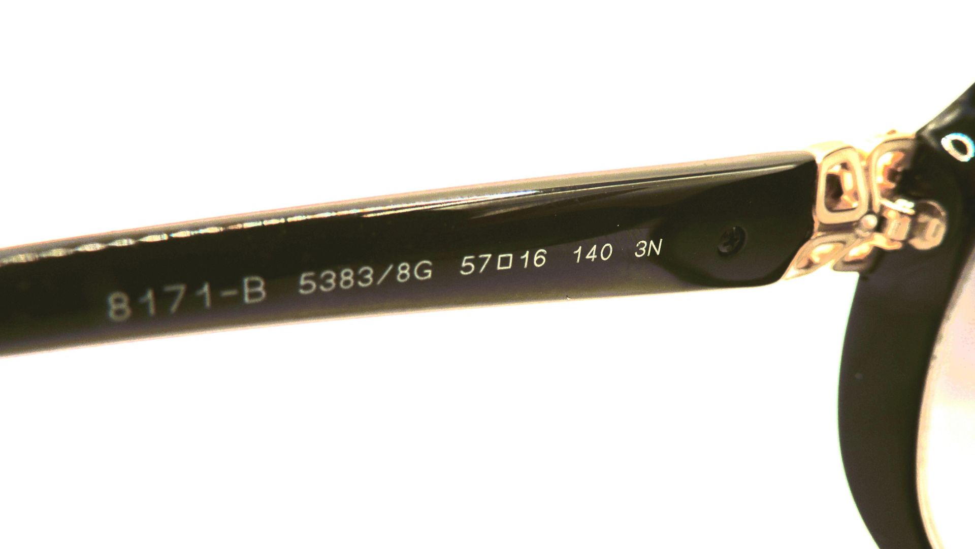 BVLGARI Black Sunglasses 8171-C Jewelled Hinged Detail New With Box & Certificate - Image 13 of 17