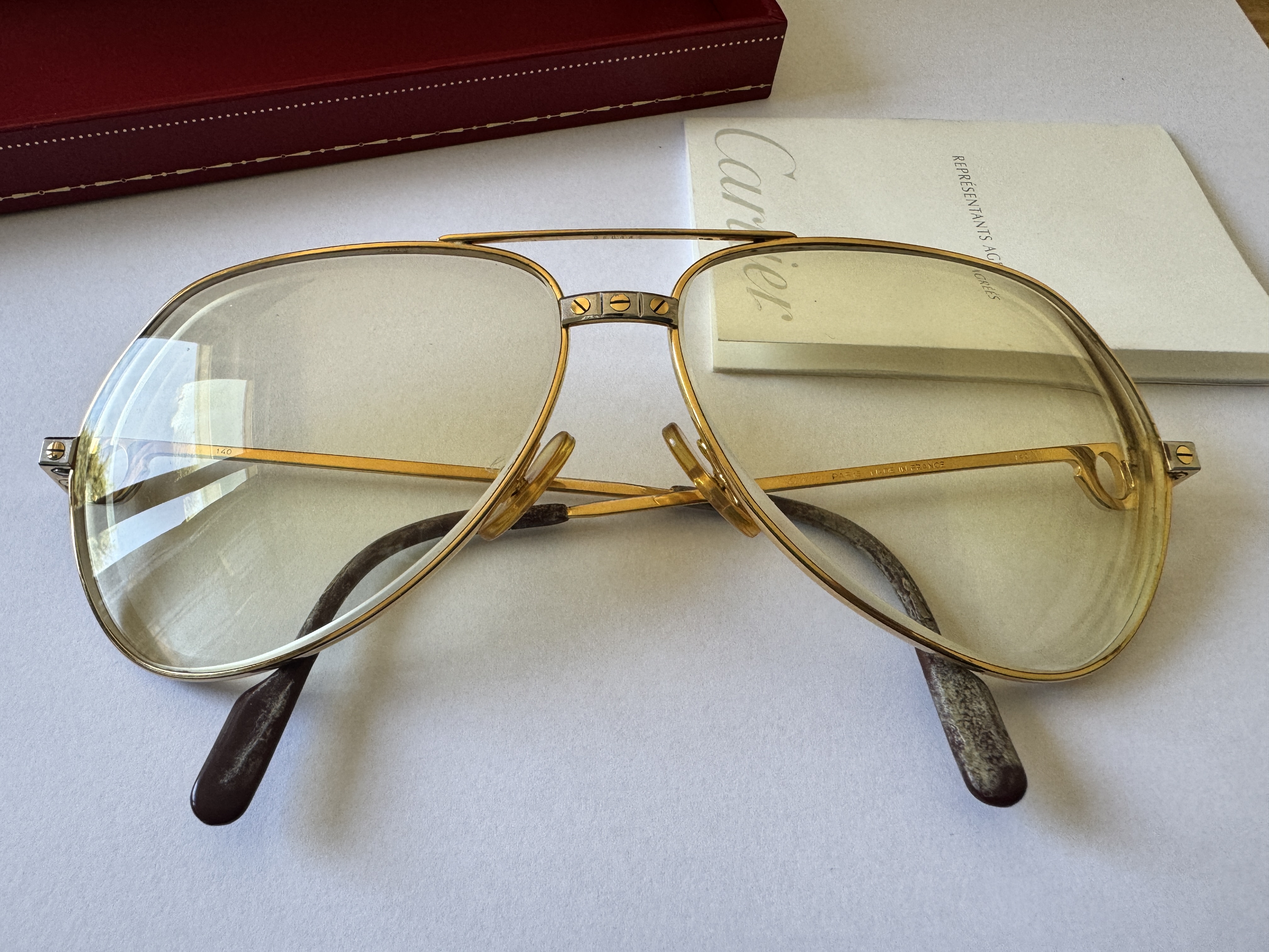 Vintage Cartier Vendome Santos Aviator Eyeglasses - Image 7 of 21