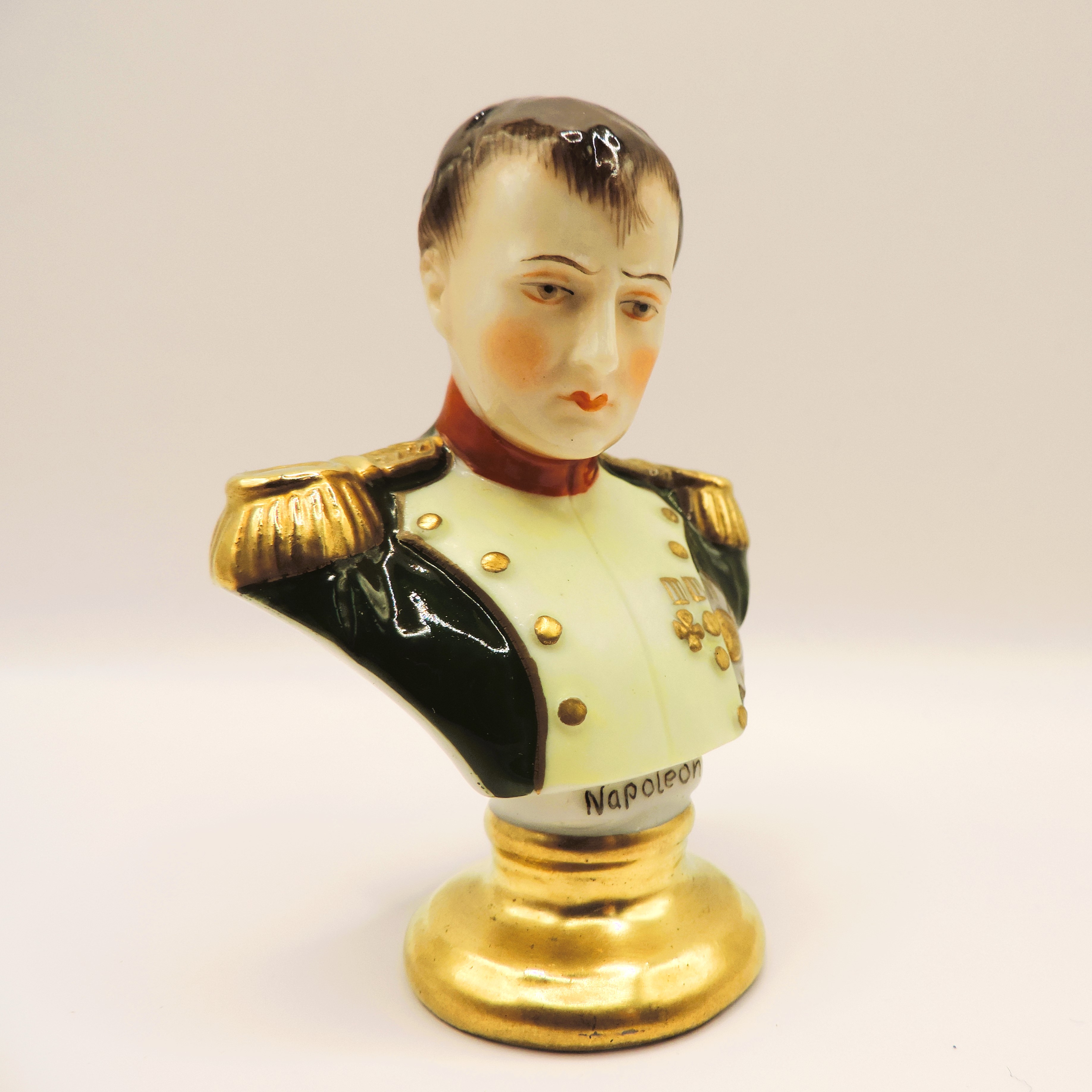 Rudolf Kammer Volkstedt Miniature Porcelain Bust of Napoleon - Image 4 of 8