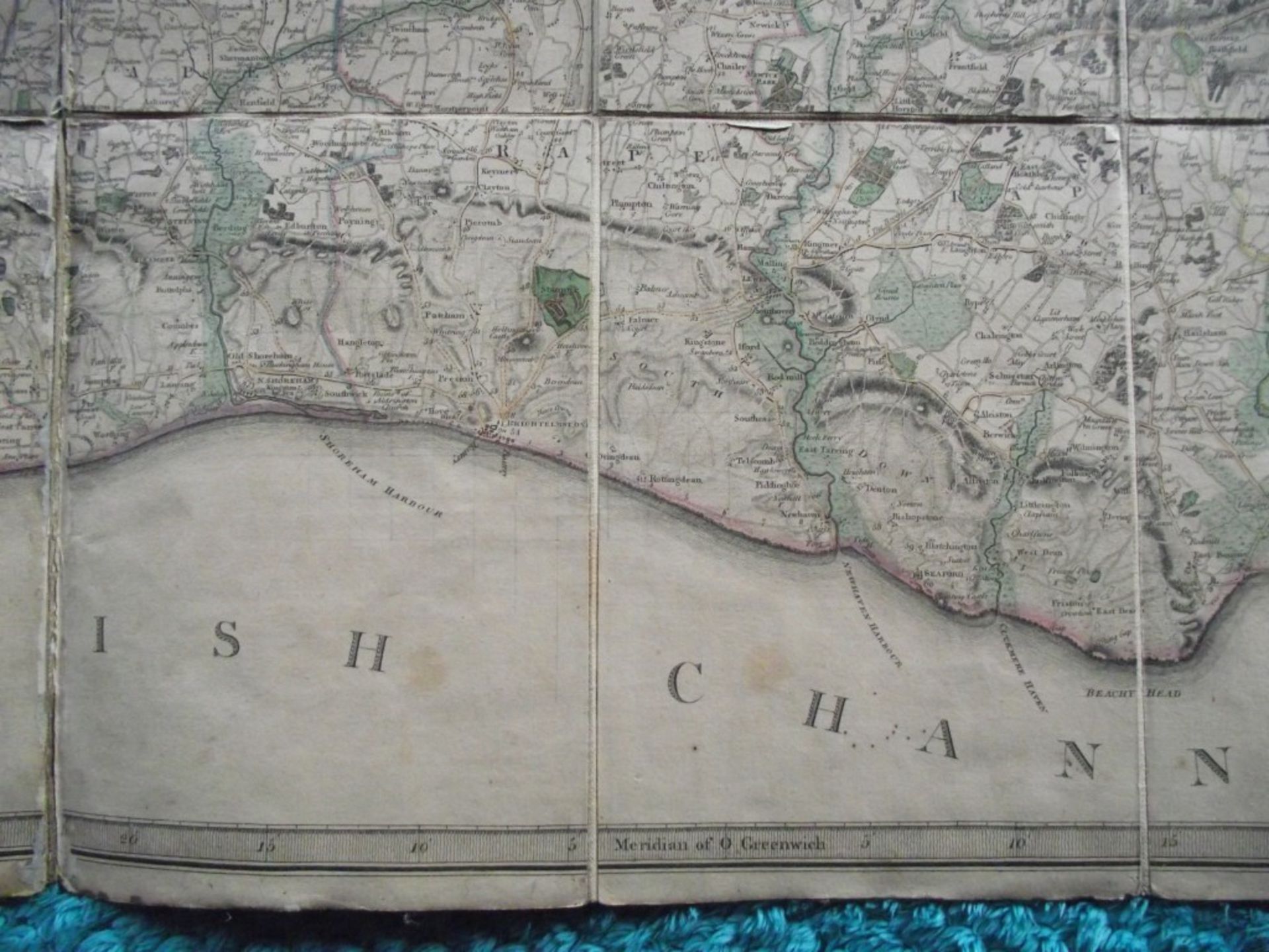 A Topographical Map of The County of Sussex - W. Faden - Original Slipcase - 1799 - Image 10 of 23