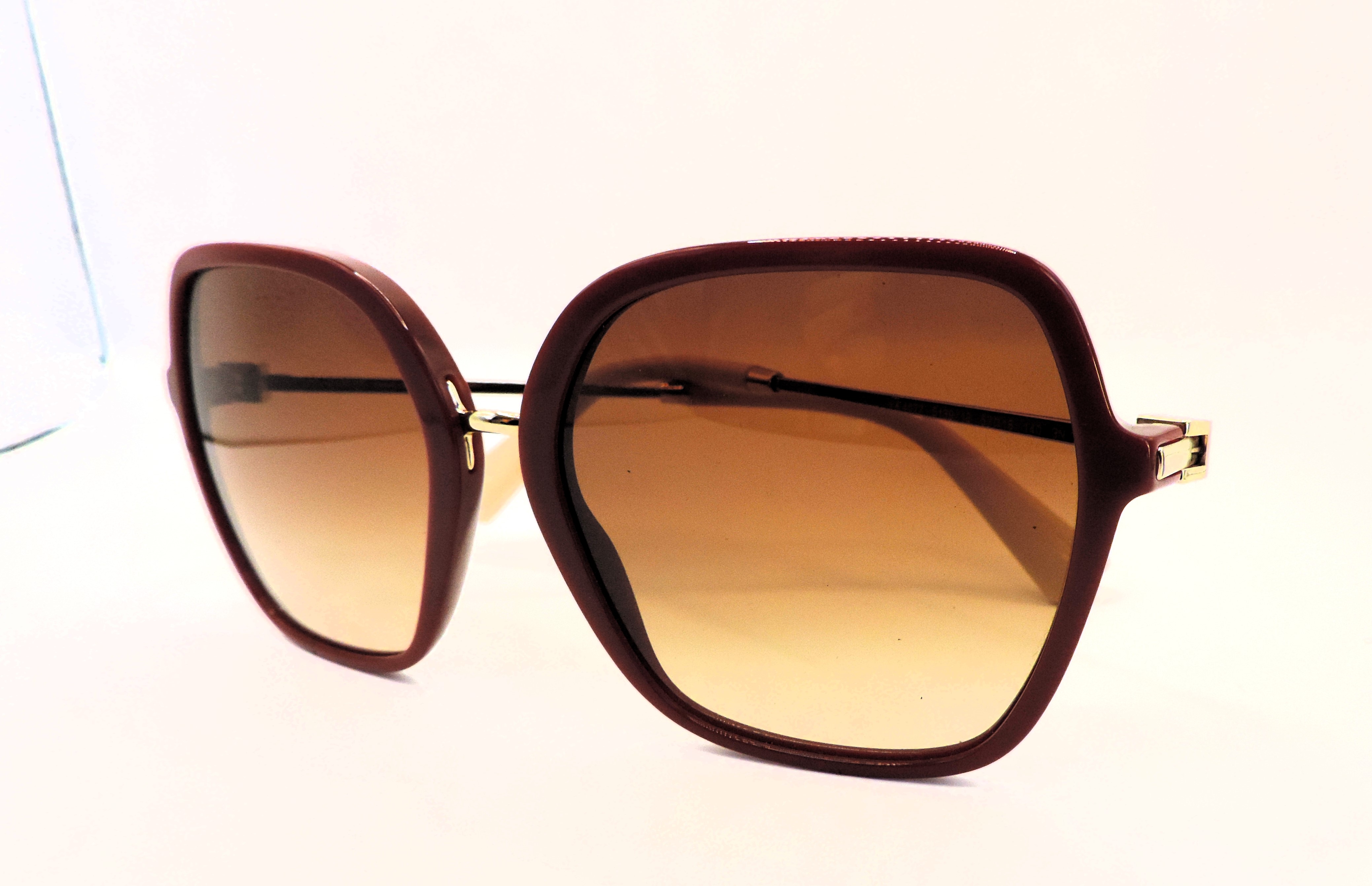 Valentino Maroon Framed Sunglasses VA 4077 New With Case - Image 3 of 10